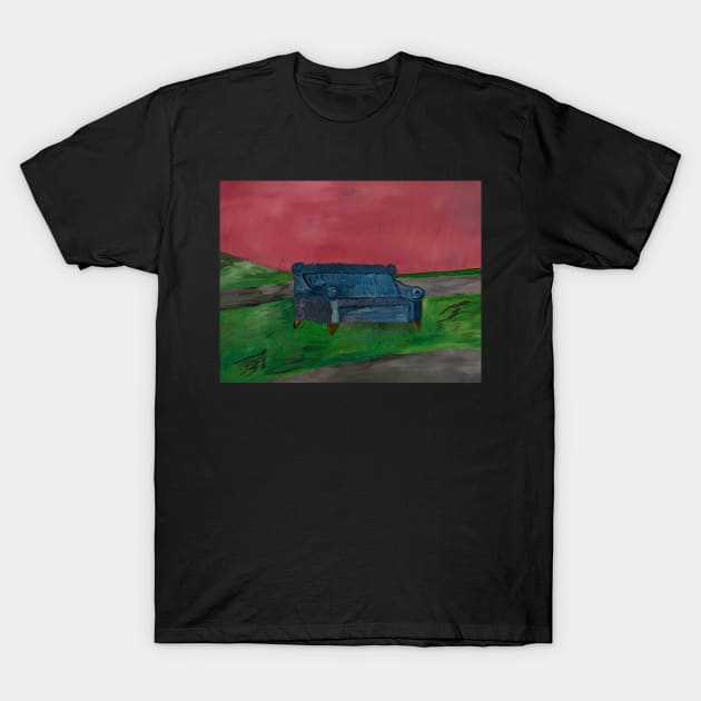 Lonely Couch T-Shirt by NightserFineArts